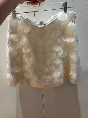White shell mini skirt (skort!)